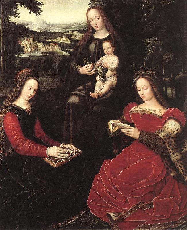 BENSON, Ambrosius Virgin and Child with Saints China oil painting art